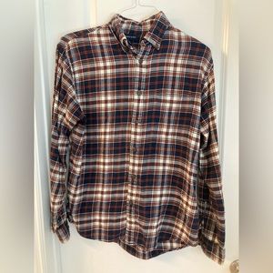 Men’s Lands End Plaid Flannel in Medium